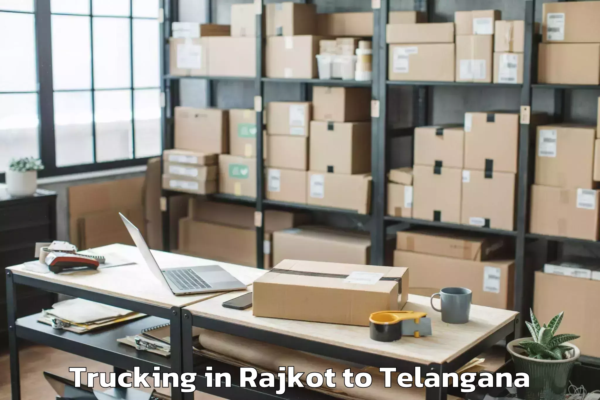 Book Rajkot to Nelakondapalle Trucking